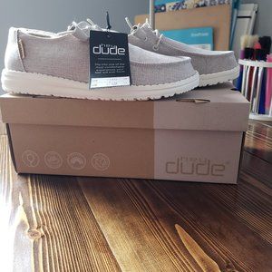 Hey Dude Wendy Chambray Beige Women's Size 7